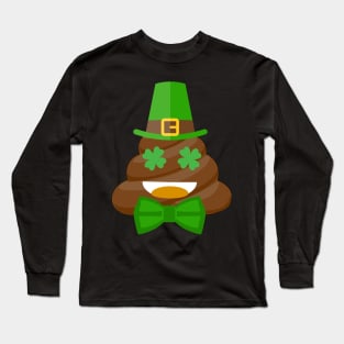 Smamrocks Funny St. Patrick'leprechaun poops Day Long Sleeve T-Shirt